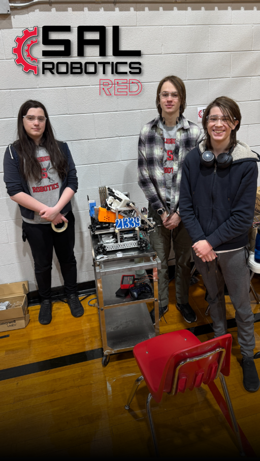 Salisbury Robotics Red—one of the teams that competed from Salisbury Composite High—was captain of the winning alliance and won the Control Award at the 2025 FIRST Tech Challenge Northern Alberta Tournament on February 8.