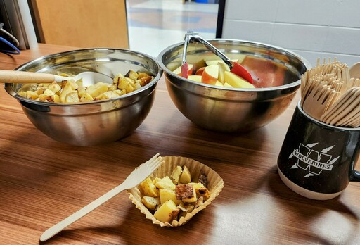 The Harvest Basket program at Woodbridge Farms Elementary provides healthy fruits and vegetables for students to fuel their bodies and minds.