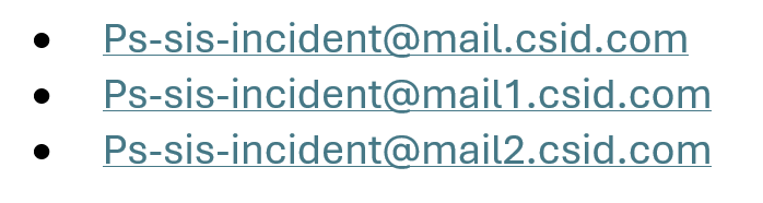 Email addresses you can expect to see related to the PowerSchool cybersecurity incident.